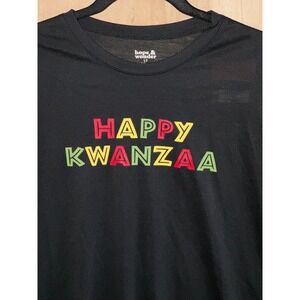Hope & Wonder Sleep Dress Womens Large‎ Happy Kwanzaa Pajama Dress